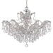 Maria Theresa 6 Light Hand Cut Crystal Polished Chrome Chandelier