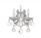 Maria Theresa 2 Light Hand Cut Crystal Polished Chrome Sconce