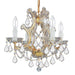 Maria Theresa 4 Light Spectra Crystal Gold Mini Chandelier