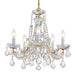 Maria Theresa 5 Light Spectra Crystal Gold Chandelier