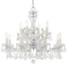 Maria Theresa 12 Light Hand Cut Crystal Polished Chrome Chandelier