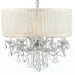 Brentwood 12 Light Drum Shade Chrome Chandelier Swarovski Spectra