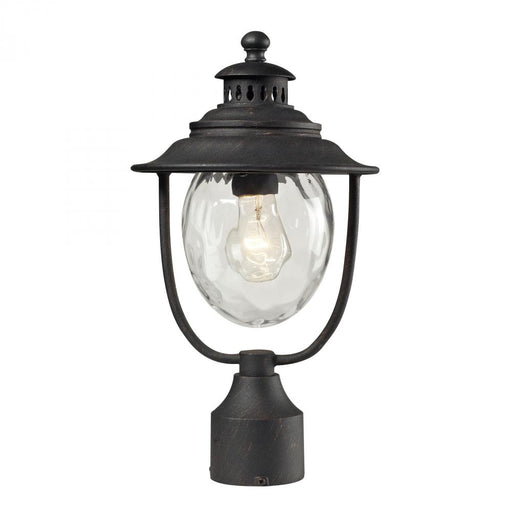 Searsport 1-Light Outdoor Post Mount in Weathered Charcoal