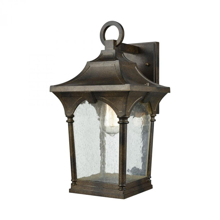 Loringdale 1-Light Outdoor Wall Lantern in Hazelnut Bronze - Large