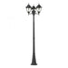 Central Square 3-Light Outdoor Post Mount in Textured Matte Black
