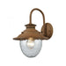 Searsport 1-Light Outdoor Wall Lamp in Dark Wood