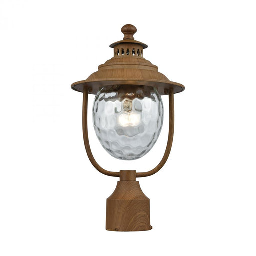 Searsport 1-Light Outdoor Post Mount in Dark Wood