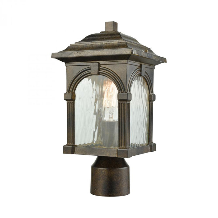 Stradelli 1-Light Outdoor Post Mount in Hazelnut Bronze