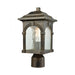 Stradelli 1-Light Outdoor Post Mount in Hazelnut Bronze