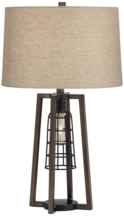 TL-2 lt metal caged lamp