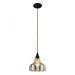 Danica 1-Light Mini Pendant in Oiled Bronze with Mercury Glass