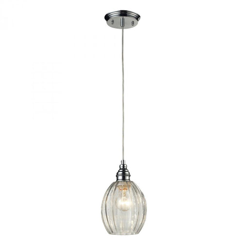 Danica 1-Light Mini Pendant in Polished Chrome with Clear Glass