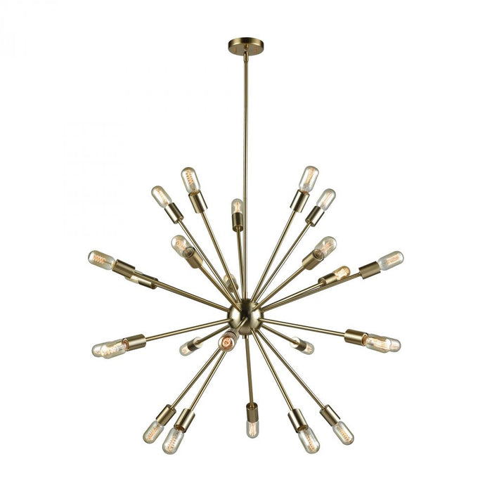 Delphine 24-Light Chandelier in Satin Brass