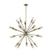 Delphine 24-Light Chandelier in Satin Brass