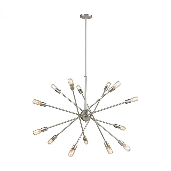 Delphine 14-Light Chandelier in Satin Nickel