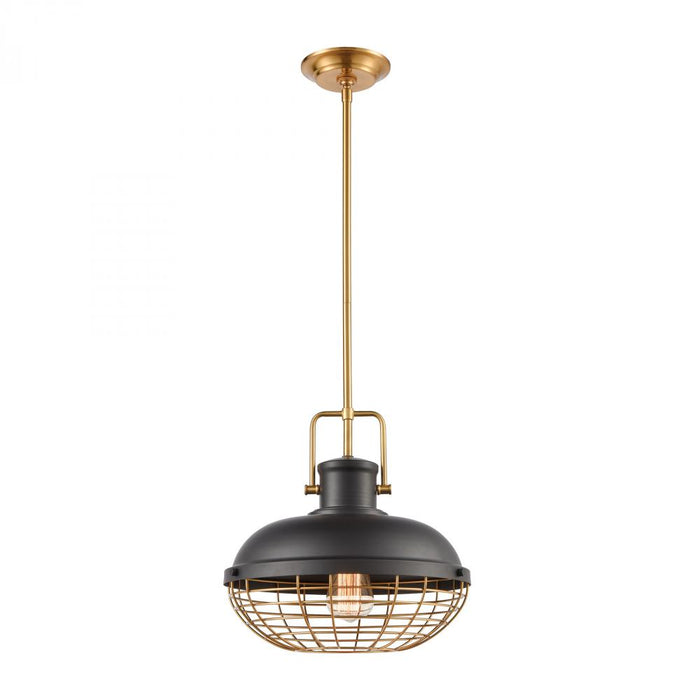 Nostalgia 1-Light Pendant in Matte Black