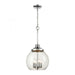 Chandra 4-Light Pendant in Polished Chrome with Clear Glass