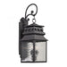 Forged Lancaster 2-Light Outdoor Wall Lamp in Charcoal