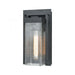 Overton 1-Light Outdoor Sconce in Matte Black