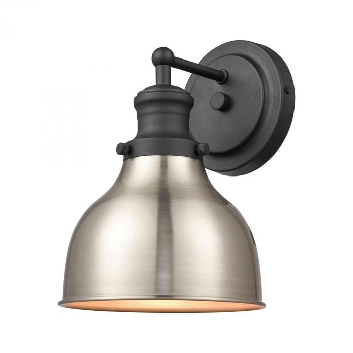 Haralson 1-Light vanity light in  Charcoal / Satin Nickel