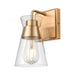 Brookville 1-Light vanity light in  Burnished Brass