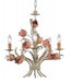 Southport 5 Light Sage Rose Chandelier