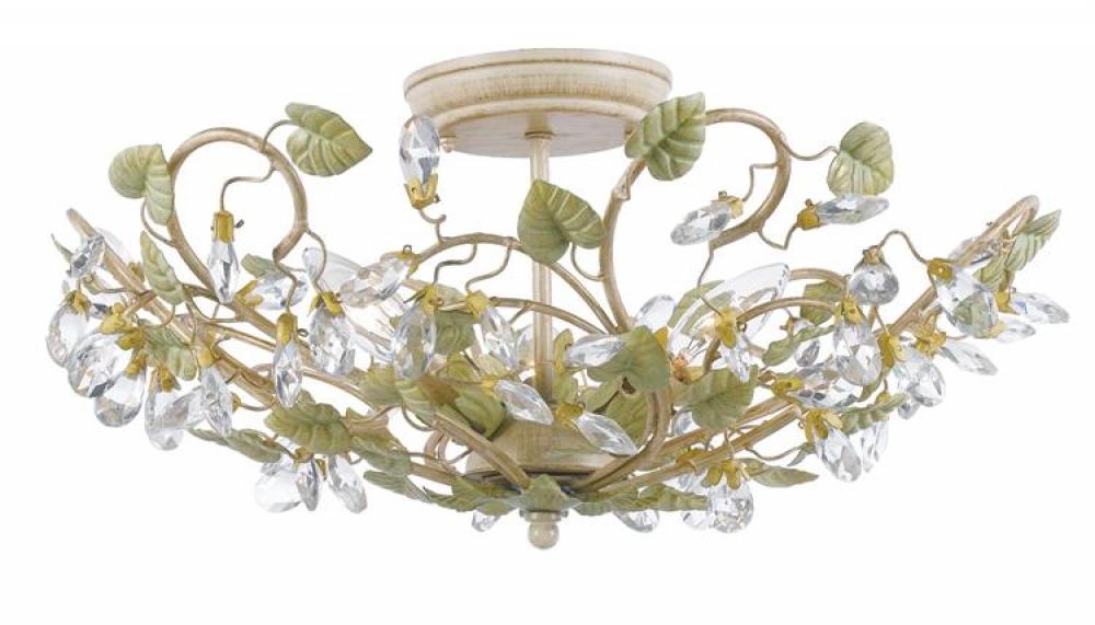 Josie 5 Light Champagne Green Tea Ceiling Mount