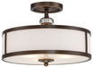 3 LIGHT SEMI FLUSH MOUNT