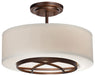 3 LIGHT SEMI FLUSH MOUNT