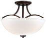 3 LIGHT SEMI FLUSH MOUNT