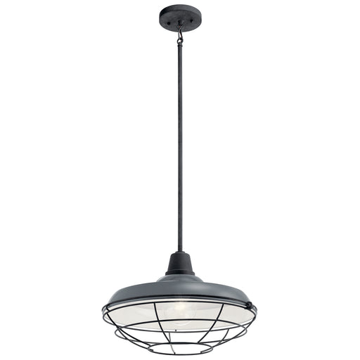 Outdoor Pendant/Semi Flush 1Lt 16 inch