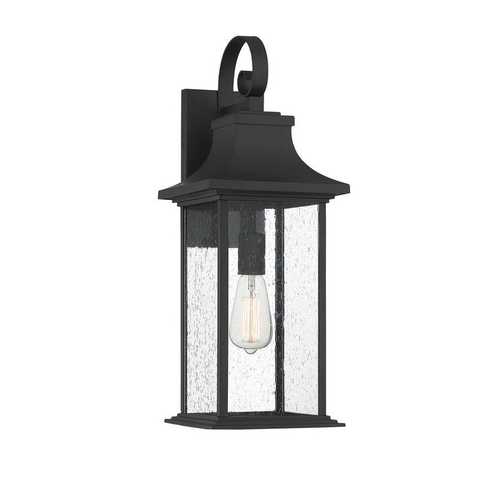 Hancock Matte Black 1 Light Outdoor Sconce