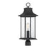 Hancock Matte Black 1 Light Outdoor Post Lantern