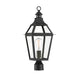 Jackson Black With Gold Highlighted 1 Light Outdoor Post Lantern