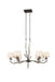 Denali 6 Light Oval Chandelier