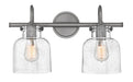 Cylinder Glass Two Light Vanity