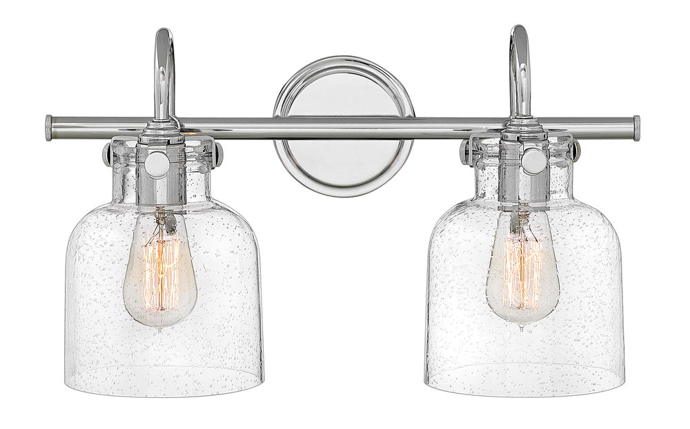 Cylinder Glass Two Light Vanity