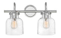 Cylinder Glass Two Light Vanity