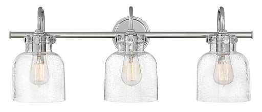 Cylinder Glass Three Light Vanity