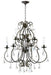 Ashton 9 Light Hand Cut Crystal English Bronze Chandelier