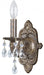 Paris Market 1 Light Clear Crystal Venetian Bronze Sconce