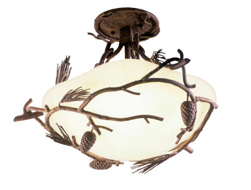 Ponderosa 3 Light Semi Flush Mount