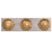 Broche 3 Light Antique Gold & Antique Silver Bathroom Vanity