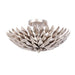 Broche 4 Light Antique Silver Ceiling Mount