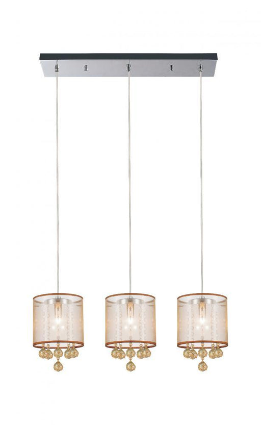 3 Light Multi Light Pendant with Chrome finish