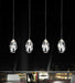 4 Light Multi Light Pendant with Chrome finish