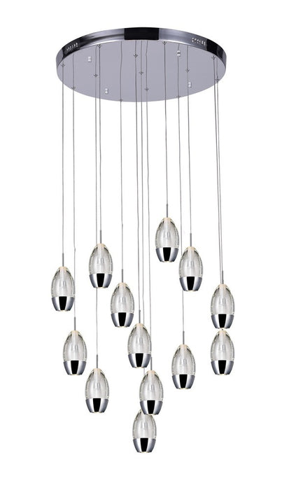 13 Light Multi Light Pendant with Chrome finish