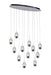 12 Light Multi Light Pendant with Chrome finish