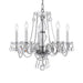 Traditional Crystal 5 Light Swarovski Strass Crystal Chrome Chandelier