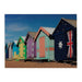 Min 2-Beach Hut Image Printed on Glass